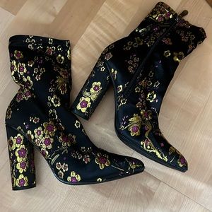 Embroidered heels